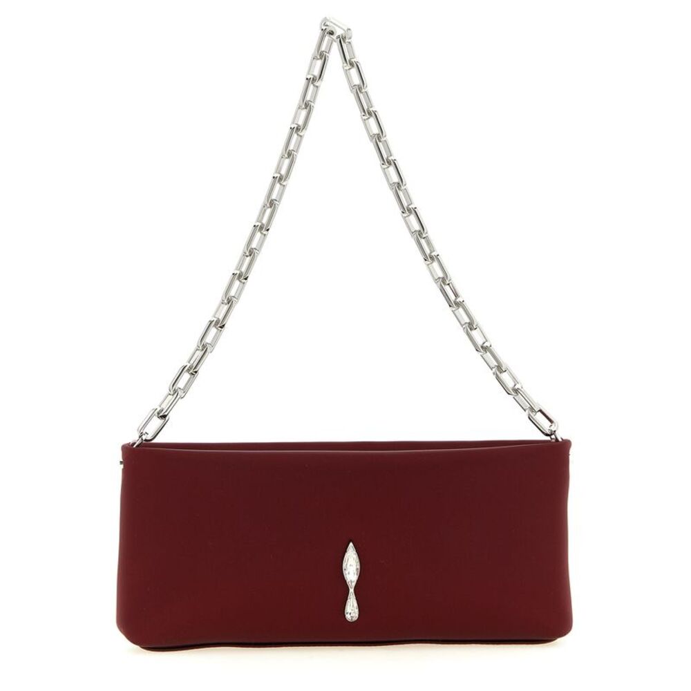 Christian Louboutin Bordeaux Elastane Clutch Women's Bag